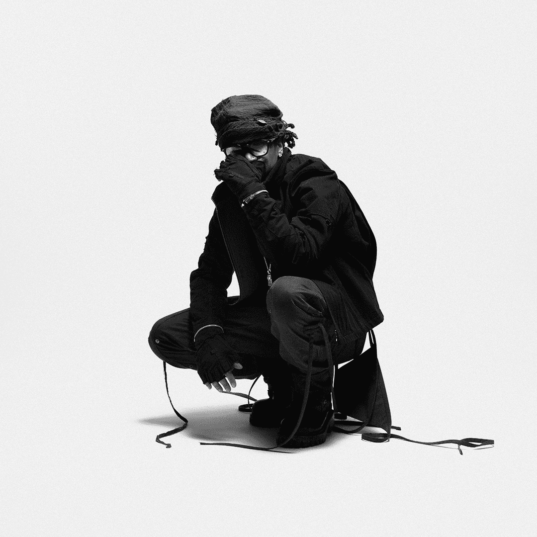 green montana devant un fond blanc